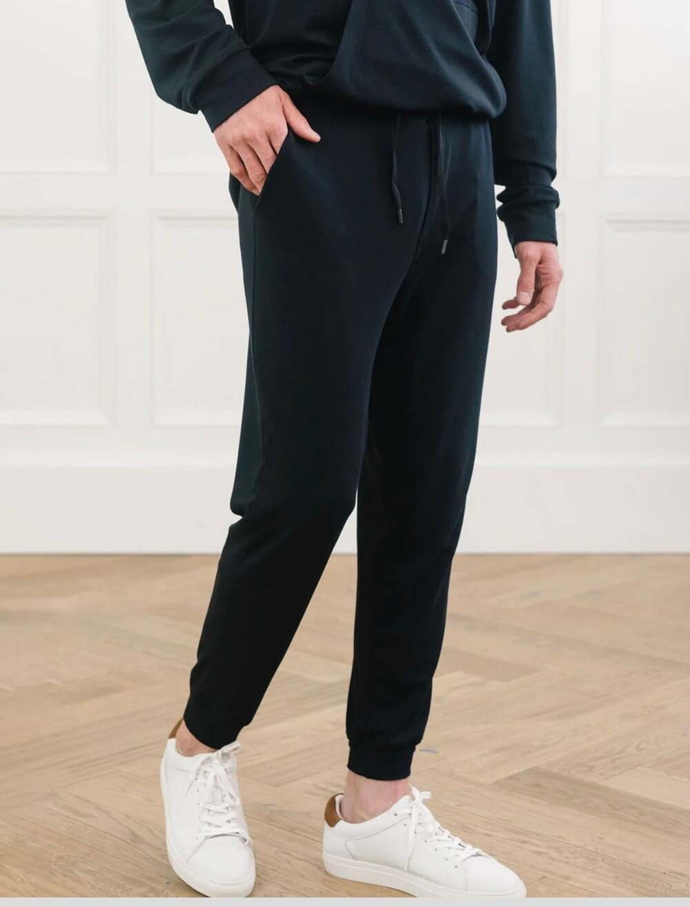 Cozy Earth Men's Ultra Soft Bamboo Jogger Pants Navy Size S NWT
